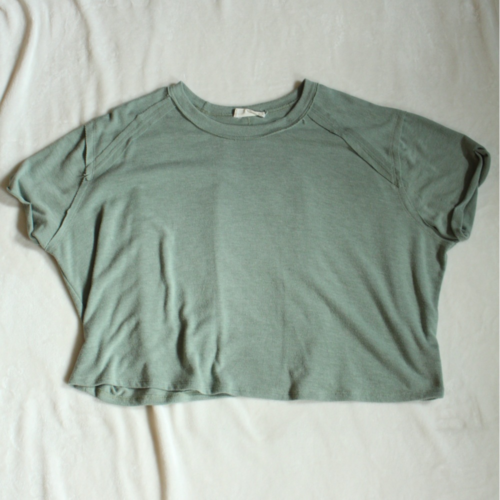 Altar'd State Sage Green Short Sleeve Tee